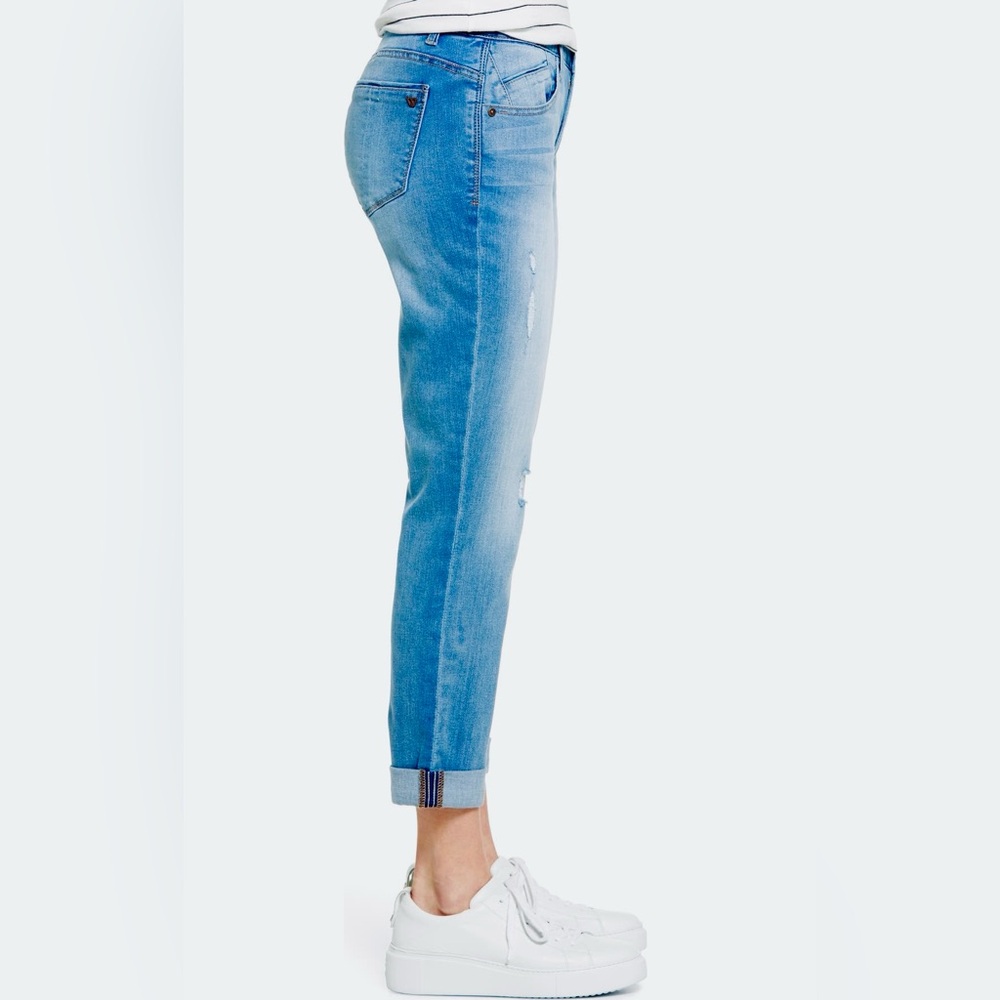 WIT & WISDOM Ripped Crop Straight Leg Jeans, Size 14 - Picture 10 of 10